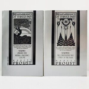 Remembrance Things Past Marcel Proust Two Volume Book Pair Vintage Pleiade 1981